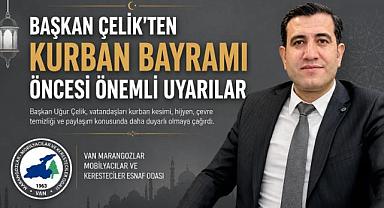 Başkan Uğur Çelik'ten Kurban Bayramı Öncesi Önemli Açıklama