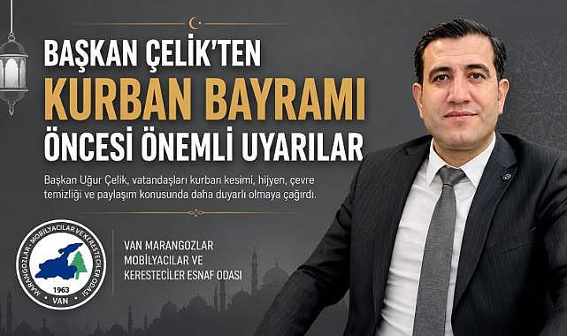 Başkan Uğur Çelik'ten Kurban Bayramı Öncesi Önemli Açıklama