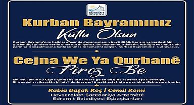 Edremit Belediyesi’nden Kurban Bayramı Kutlama Mesajı