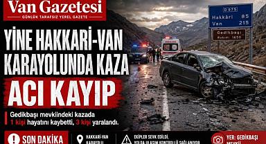 Hakkari-Van Karayolu’nda Feci Kaza