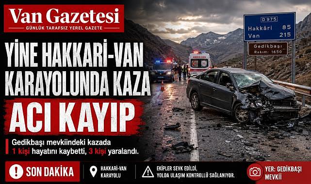 Hakkari-Van Karayolu’nda Feci Kaza