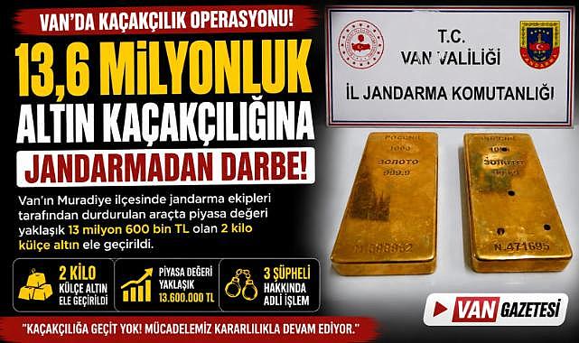 Van’da Şüpheli Araçta 2 Kilo Külçe Altın Yakalandı