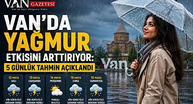 Van’da Yağmur Etkisini Artırıyor: 5 Günlük Tahmin Açıklandı
