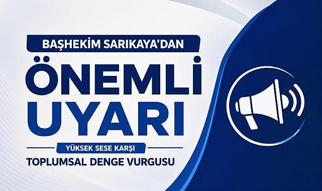 Başhekimi Doç. Dr. Remzi Sarıkaya'dan Dikkat çeken uyarı
