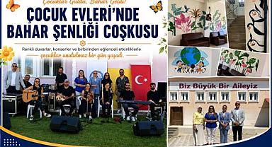 Çocuk Evleri'nde Bahar Coşkusu: Renkli Şenlikte Yüzler Güldü