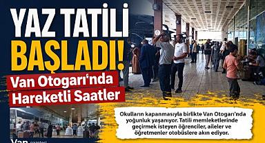 Tatili Başladı! Van Otogarı'nda Hareketli Saatler