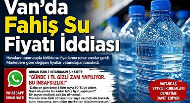 Van'da Fahiş Su Fiyatı İddiası