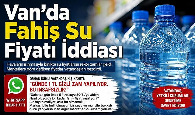 Van'da Fahiş Su Fiyatı İddiası