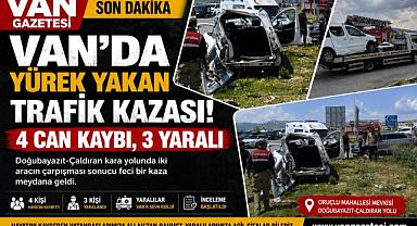 Van'da korkunç kaza ölü ve yaralılar var