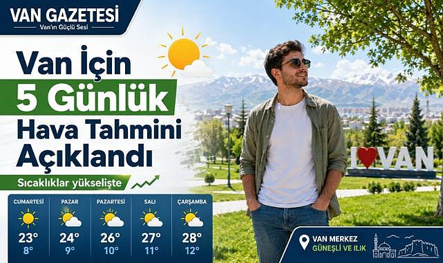 Van İçin 5 Günlük Hava Tahmini Açıklandı