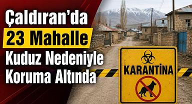 Çaldıran'da Kuduz Önlemi