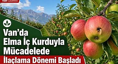 Van’da Elma İç Kurduyla Mücadelede Başladı