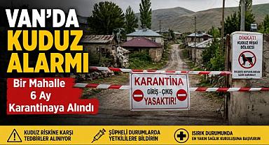Van'da Kuduz Alarmı bir Mahalle Karantinaya Alındı