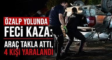 Van'da Takla Atan Otomobilde 4 Kişi Yaralandı