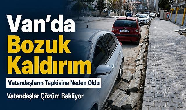 Van’da Vatandaşlardan Yetkililere Kaldırım Çağrısı