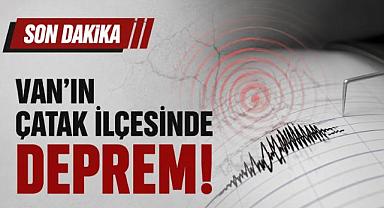 Van’ın Çatak İlçesinde 3.6 Büyüklüğünde Deprem