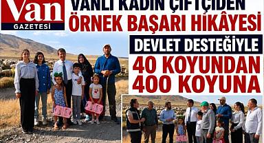 Vanlı Kadın Çiftçiden Örnek Başarı Hikâyesi