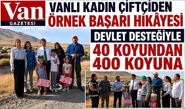Vanlı Kadın Çiftçiden Örnek Başarı Hikâyesi