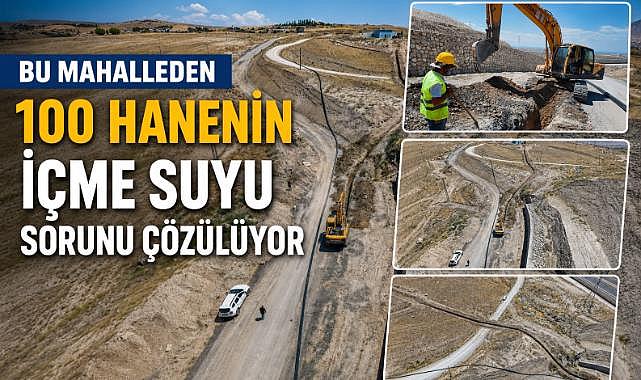 Beyüzümü'nde yaklaşık 100 haneye içme suyu desteği