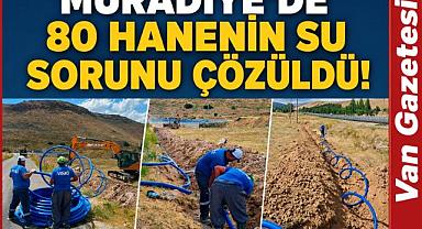 Muradiye Kandahar Mahallesi’ne 2 bin 500 metrelik içme suyu hattı