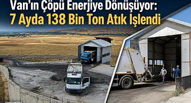 Van'da 7 Ayda 138 Bin Ton Atık İşlendi