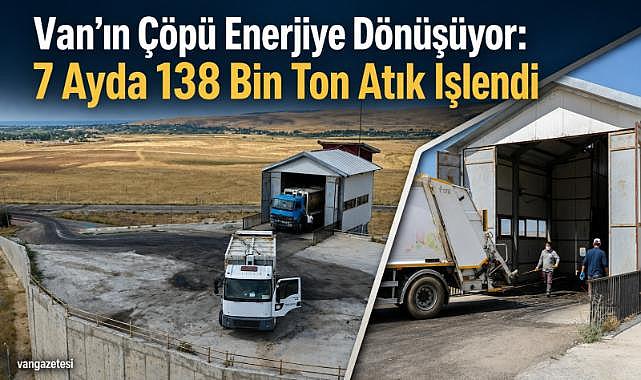 Van'da 7 Ayda 138 Bin Ton Atık İşlendi