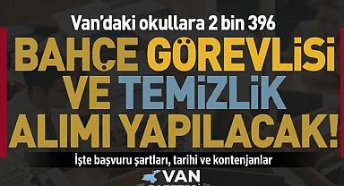 Van Okullarına 2 Bi̇n 396 TYP Personeli Alınacak