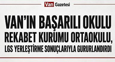Van Rekabet Kurumu Ortaokulu'ndan Dikkat Çeken Başarı