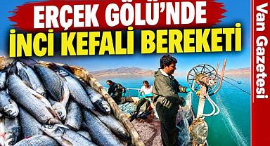 Erçek Gölü'nde İnci Kefali Bereketi