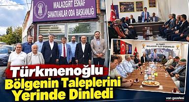 Türkmenoğlu Bölgenin Taleplerini Yerinde Dinledi