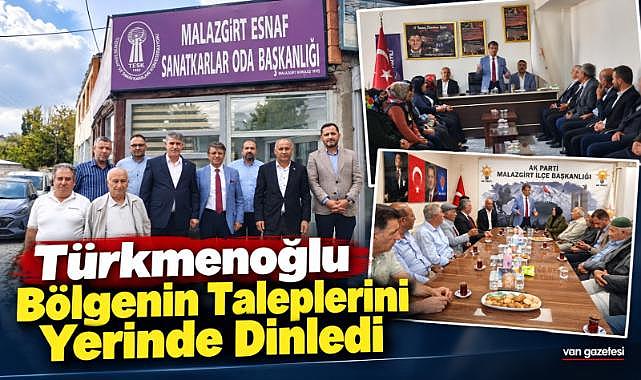 Türkmenoğlu Bölgenin Taleplerini Yerinde Dinledi