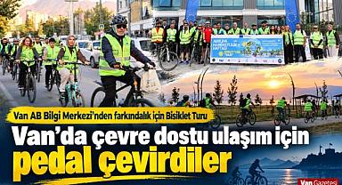 Van AB Bilgi Merkezi'nden farkındalık için Bisiklet Turu