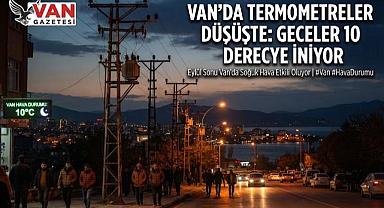 Van’da Termometreler Düşüşte: Geceler 10 Dereceye İniyor