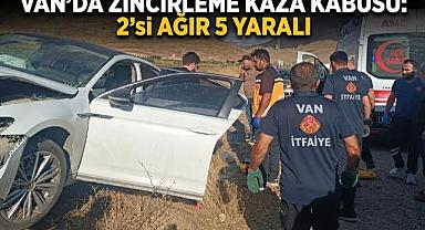 Van’da Zincirleme Kaza Kabusu: 2’si Ağır 5 Yaralı