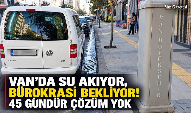 Van'da 45 Gündür Su Boşa Akıyor