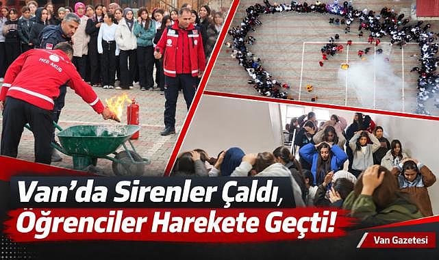 Van’da Sirenler Çaldı, Öğrenciler Harekete Geçti!