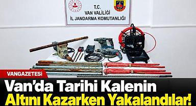Van'da Yılan Kameralı Kaçak Kazı Operasyonu!