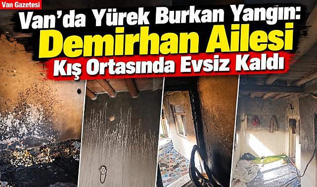 Van'ın Başkale ilçesinde bir ev küle döndü