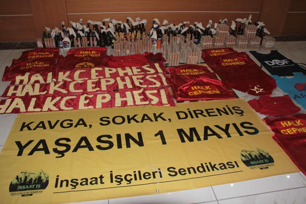 1 Mayıs’ta Ele Geçirilenler Teşhir Edildi