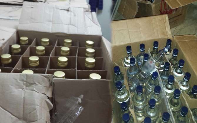 103 Şişe Sahte Rakı Ele Geçirildi
