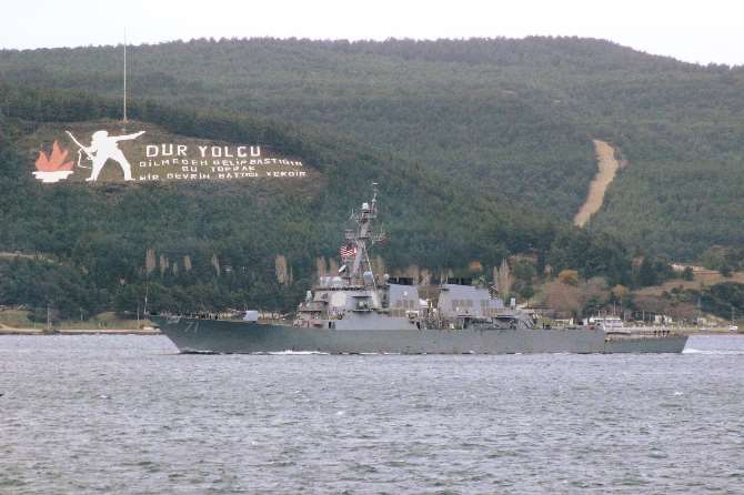 Abd Savaş Gemisi Boğaz’dan Geçti