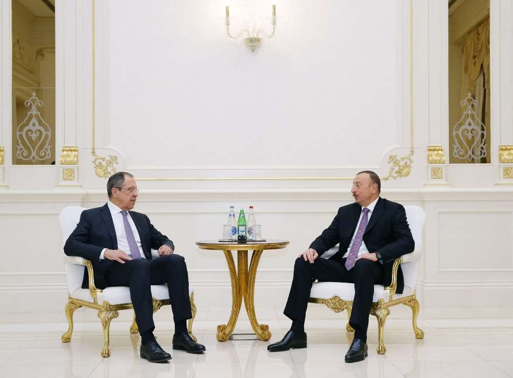 Aliyev Rus Dışişleri Bakanını Kabul Etti