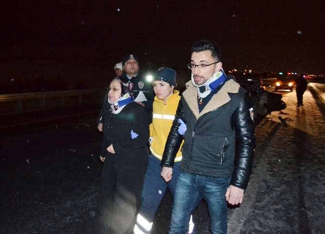 Aynı Yerde İki Kaza: 1 Ölü, 8 Yaralı