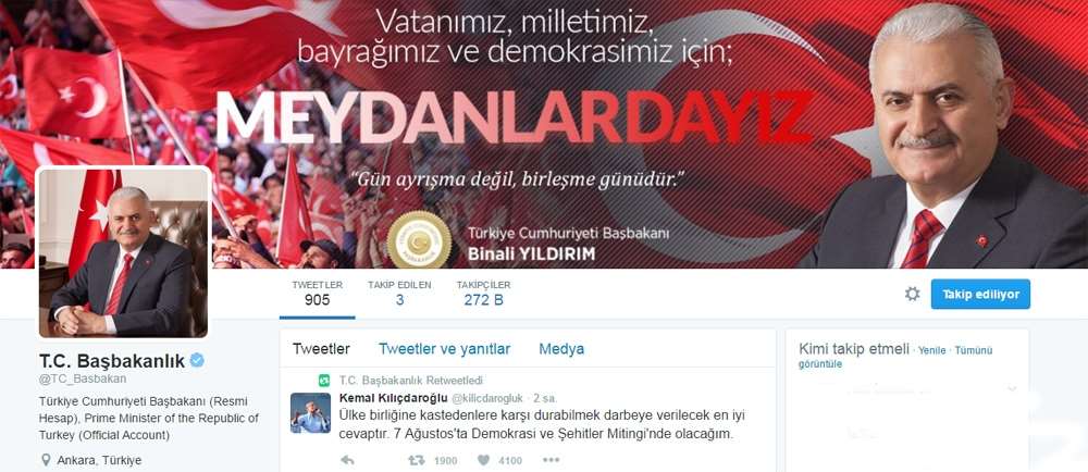 Başbakan Kılıçdaroğlu’nun Tweet’ini Paylaştı