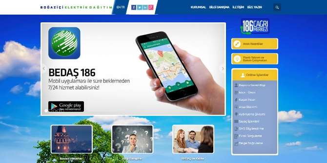 Bedaş’ın İnternet Sitesi Yenilendi