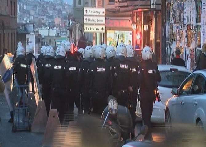 Beyoğlu’nda Eyleme Polis Müdahalesi