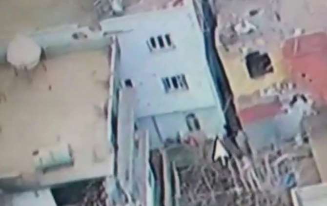 Cizre’deki Pkk Sığınağını İha Görüntüledi