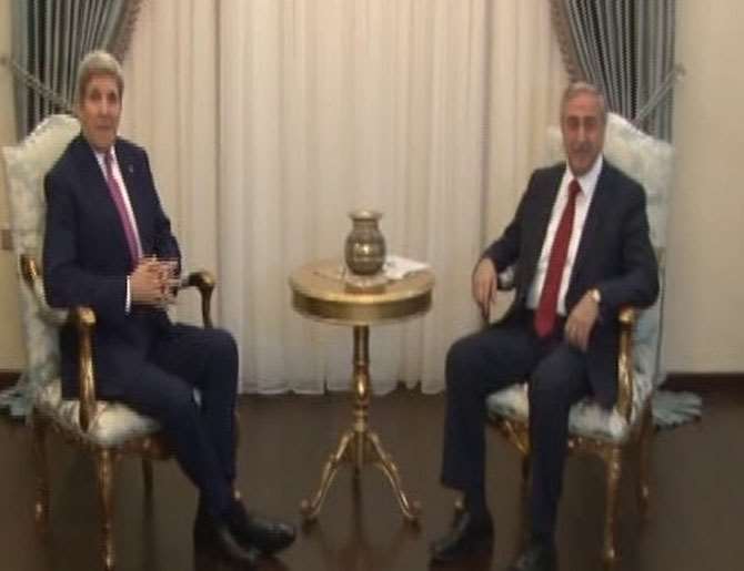 Cumhurbaşkanı Akıncı, Kerry’i Kabul Etti