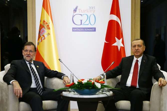 Cumhurbaşkanı Erdoğan İspanya Başbakanıyla Görüştü