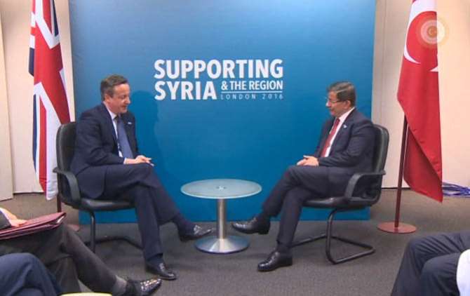 Davutoğlu Cameron’la Görüştü